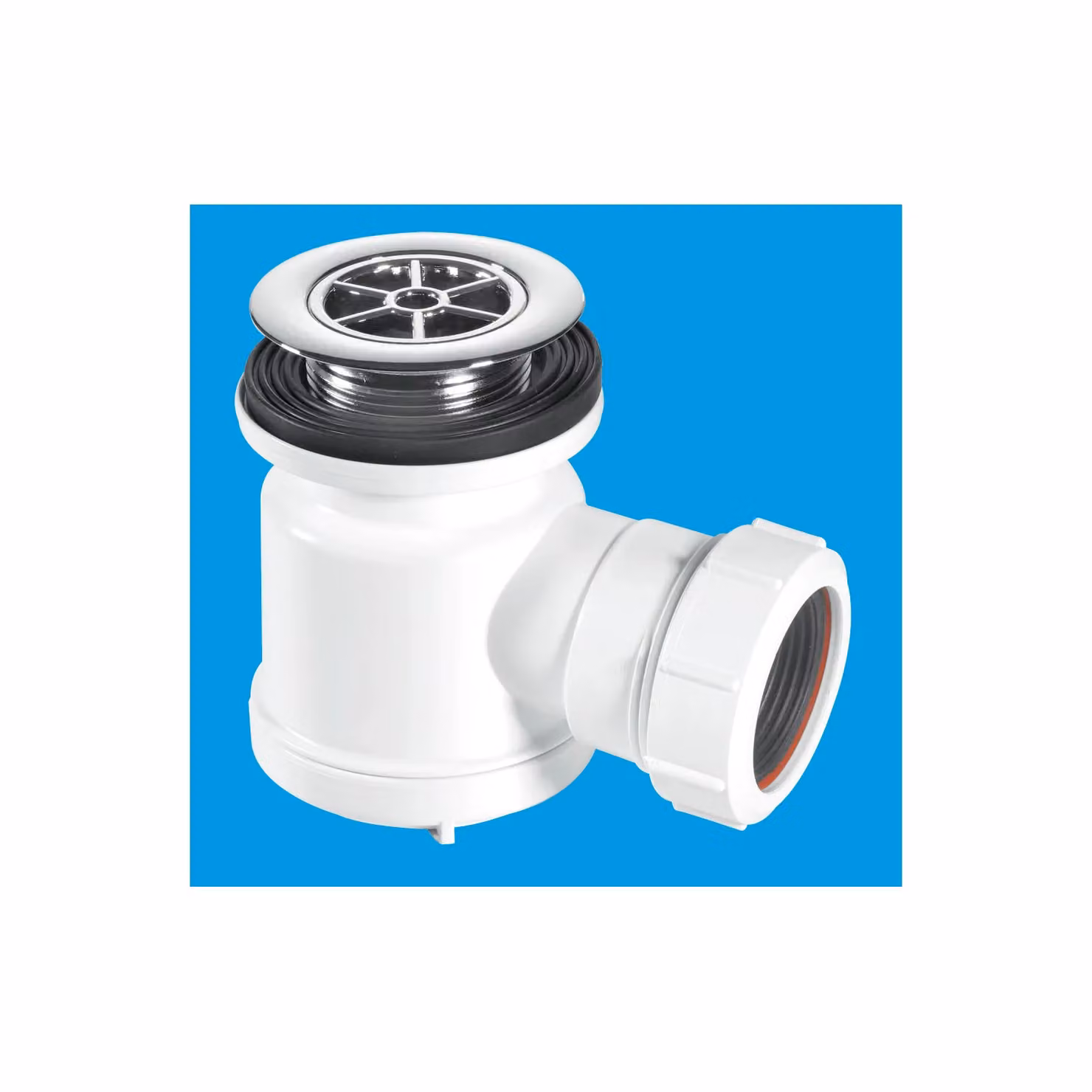 McAlpine STW3-R 19mm Water Seal Shower Trap with Universal Outlet in White – 2