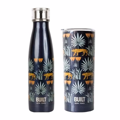 Built Lioness Vacuum Insulated Stainless Steel Water Bottle, Black, 480 ml – 5
