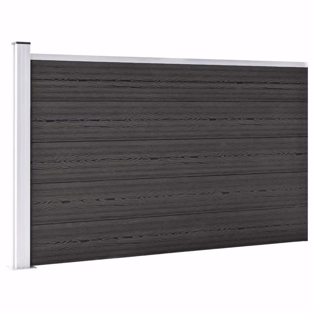 Berkfield Grey WPC Garden Fence Board, W: 175 cm, H: 105 cm – 2