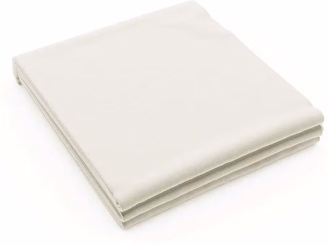 Bedeck of Belfast 200 Thread Count Cotton Percale Kingsize Flat Sheet, White, W: 180 cm, L: 200 cm