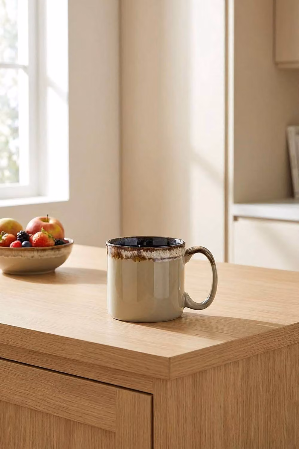 Scandi Home Set of 2 Green Ceramic Mugs, 560ml – 2