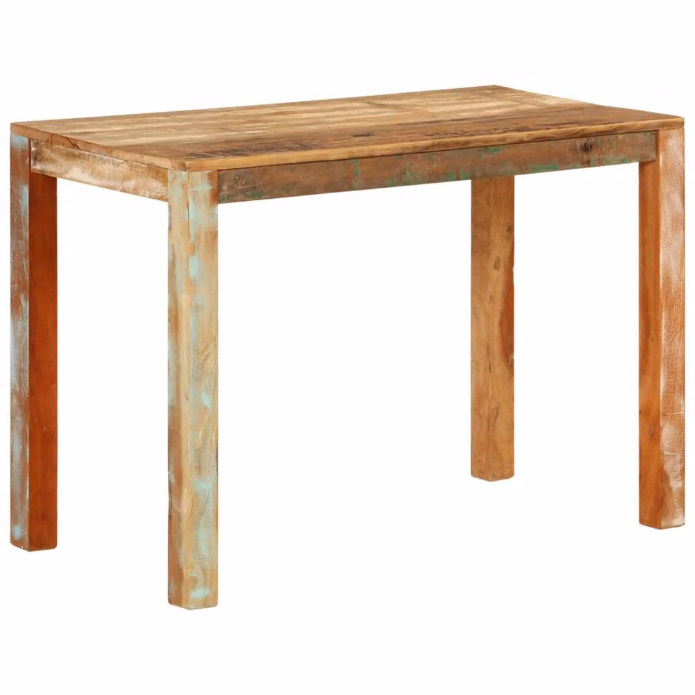 Berkfield Home Green Reclaimed Solid Wood Dining Table, W/D/H: 110 x 55 x 76 cm – 2