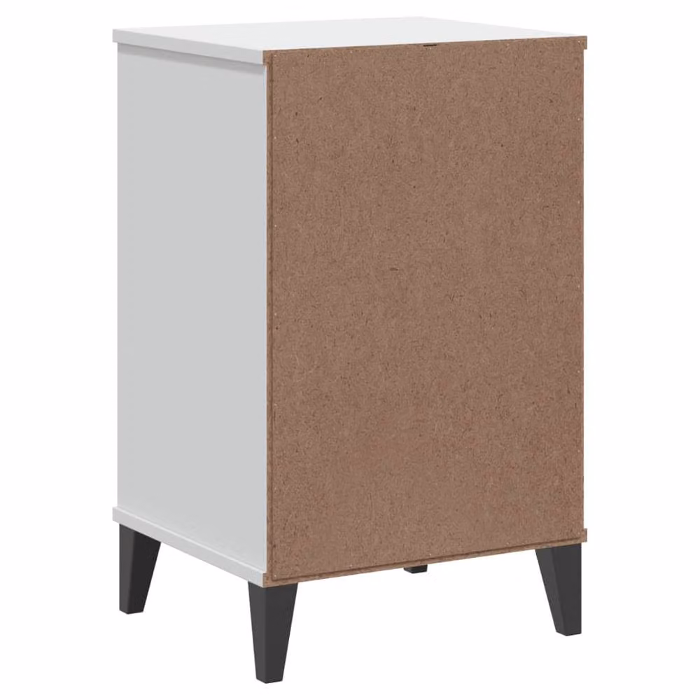 Berkfield Home VIKEN Bedside Cabinet in White Matt MDF – 3
