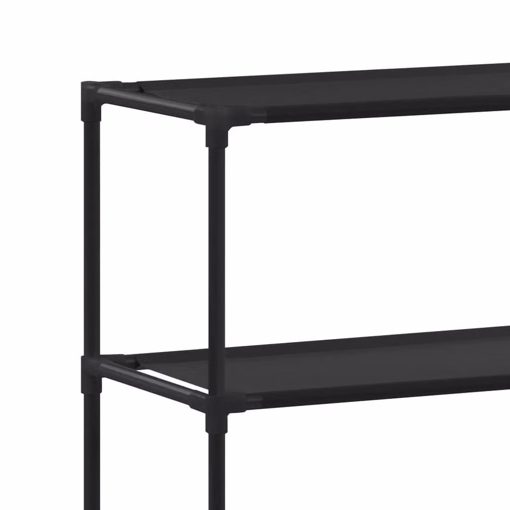 Berkfield Home Durable 3-Tier Freestanding Storage Rack for Laundry Machines, Black, W/D/H: 69 x 28 x 169 cm – 2