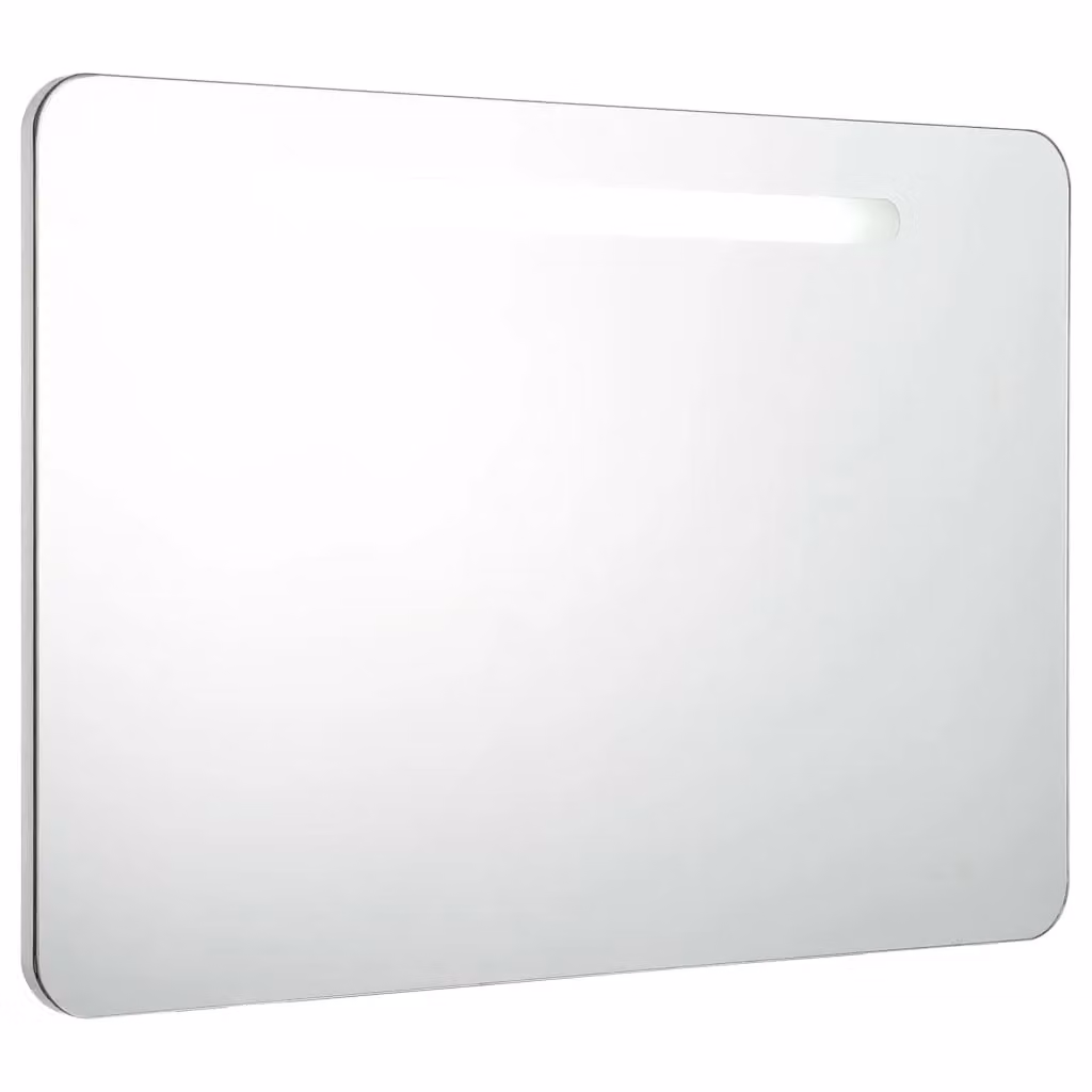 Berkfield Home LED Bathroom Mirror Cabinet in White, W/D/H: 80 x 9.5 x 55 cm – 2