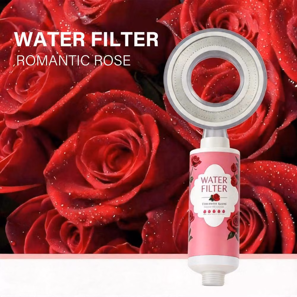 INMTFEI Rose Shower Filter Hard Water Purifier for Hair and Skin in Pink – 2