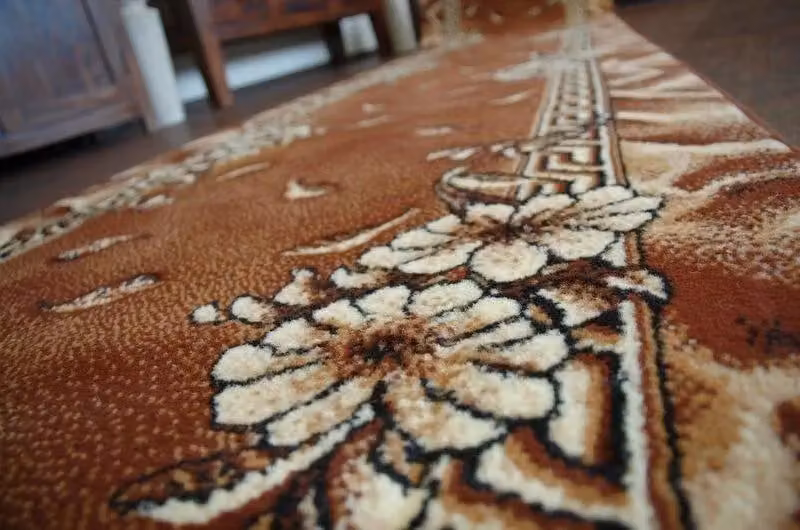 RugsX Bcf Trio Floral Runner in Brown, W: 100 cm, L: 460 cm – 2
