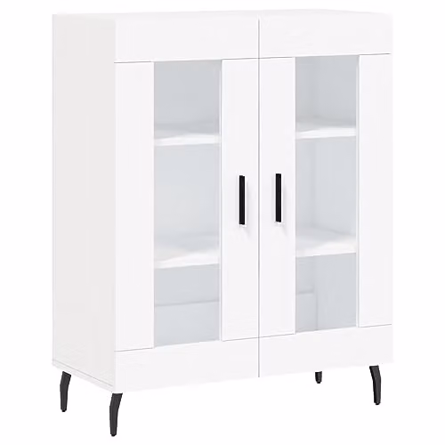 vidaXL Classic White Sideboard with Matt Finish, W/D/H: 69.5 x 34.0 x 90.0 cm