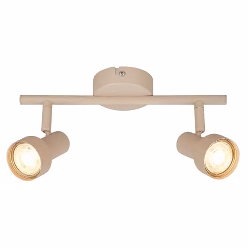 Briloner Beige Metal Adjustable Ceiling Spotlight for GU10 Bulbs, Diameter: 27.5 cm – 1