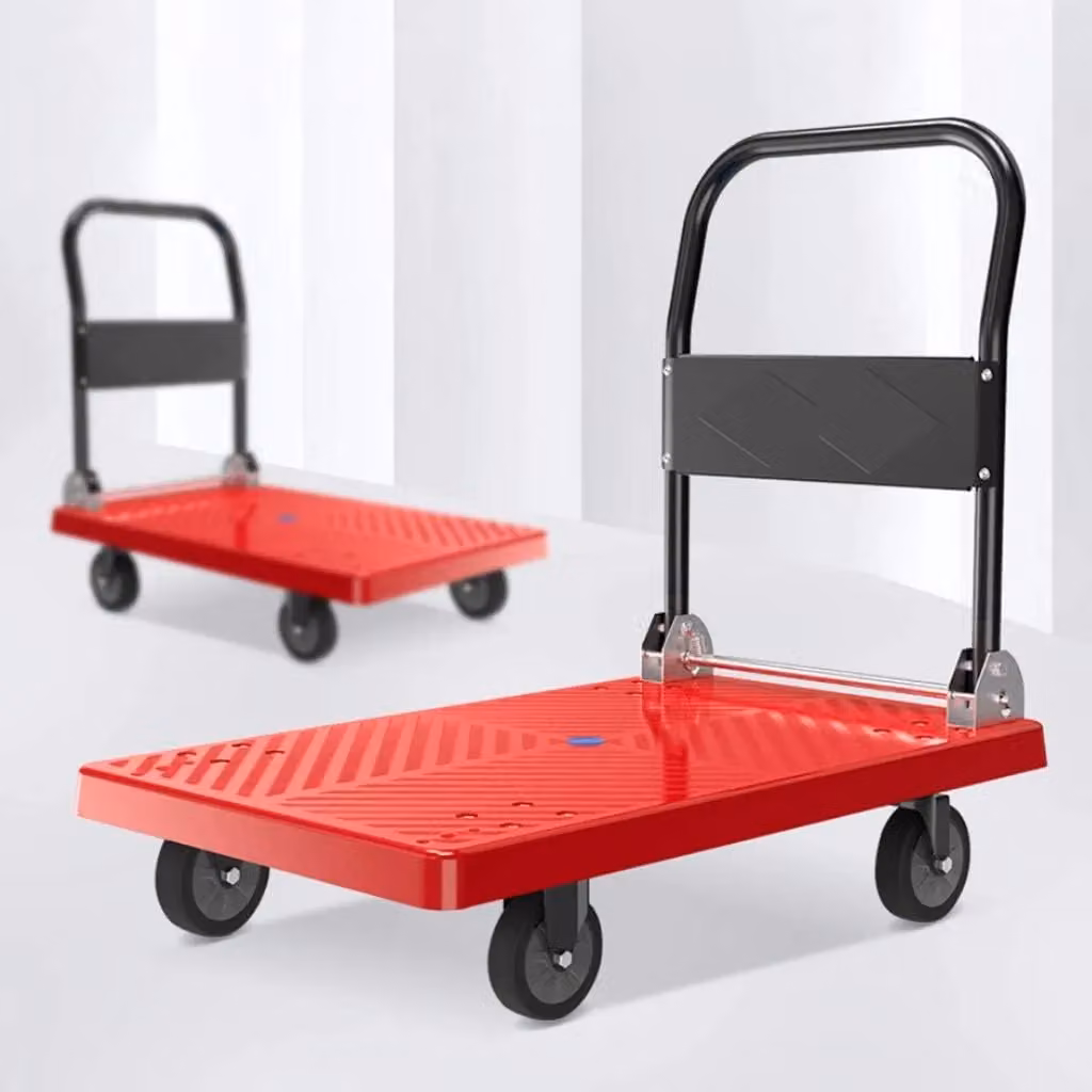 Xample Heavy Duty 150kg Folding Platform Trolley Hand Truck in Red – 2