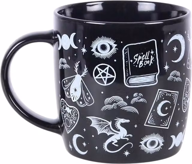 Something Different Wholesale Spellbound Secrets Mystical Print Mug in Black – 3