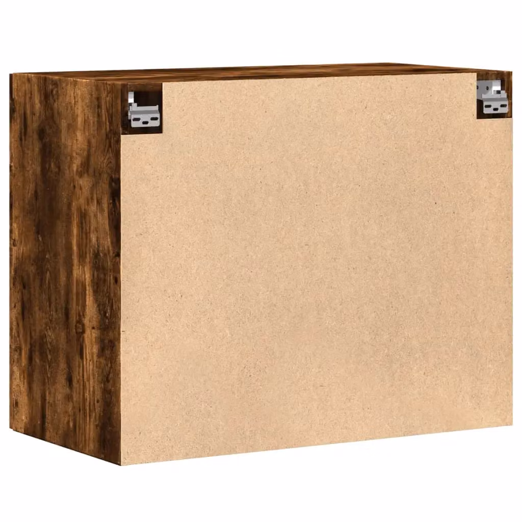 Berkfield Home Wall Mounted Smoked Oak Cabinet in Brown, W/D/H: 80 x 42.5 x 64 cm – 5