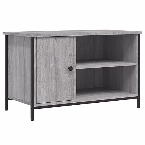 vidaXL Industrial TV Cabinet in Grey Sonoma, W/D/H: 80 x 40 x 50 cm