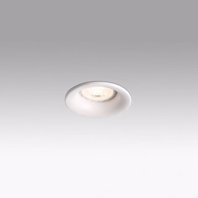 Netlighting Ne 1 Modern Round Recessed Spotlight in White with GU10 Base – 1