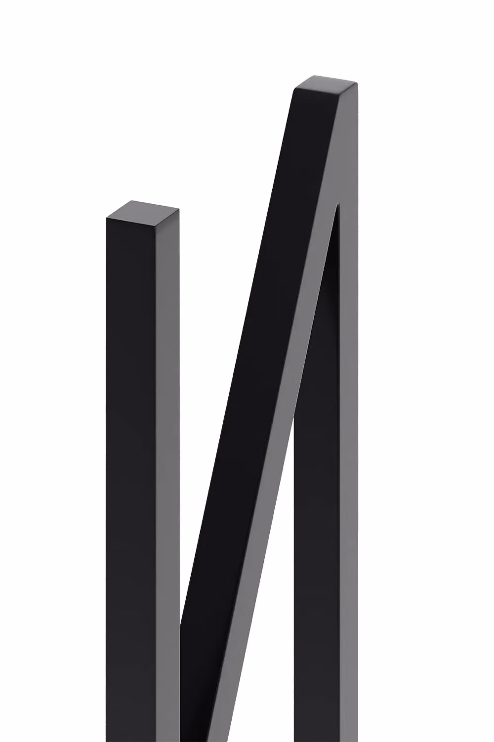 Living and Home Black N-shaped Anti-Slip Metal Furniture Replacement Legs for Dining Tables, Desks and Workbenches, Height: 71 cm, Pack of 2 – 3