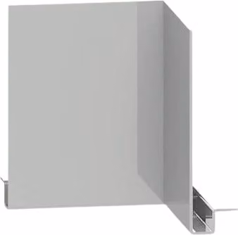 ARP Grey Powder Coated Aluminium J Profile Internal 90 Degree Corner Fascia, W: 17.5 cm, D: 2 mm