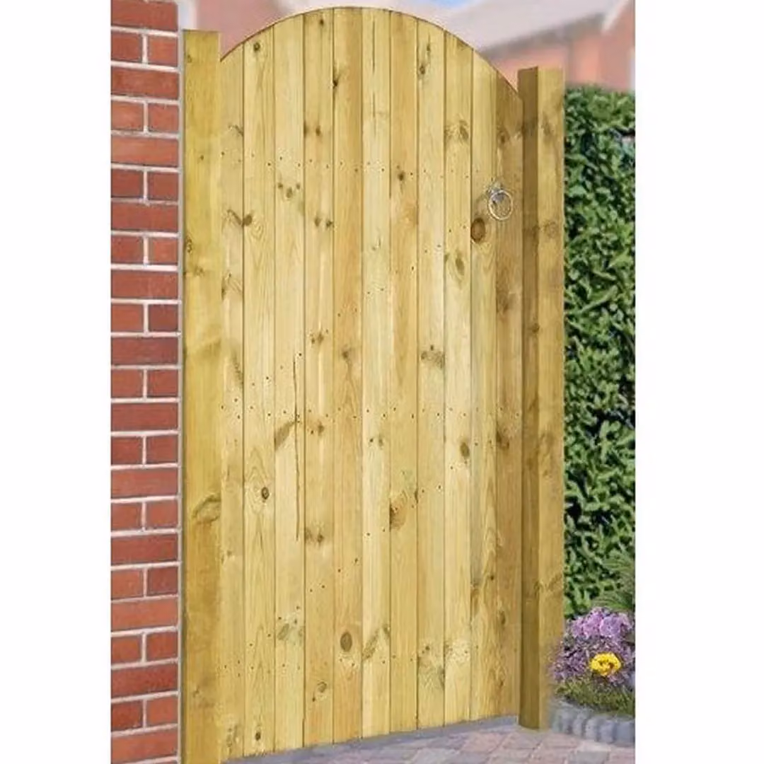 Burbage Iron Craft Carlton Bow Top Single Gate in Brown, W: 75 cm, H: 180 cm – 2