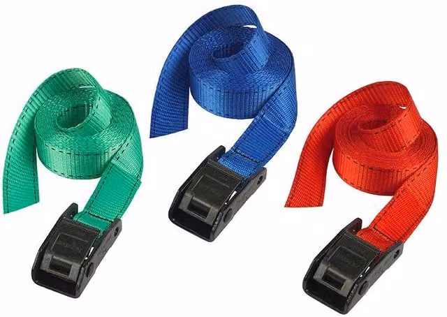Master Lock Ratchet Lashing Strap with Metal Buckle in Blue