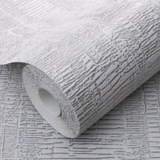 Erismann Grey Abstract Raffia Weave Rustic Wallpaper Roll