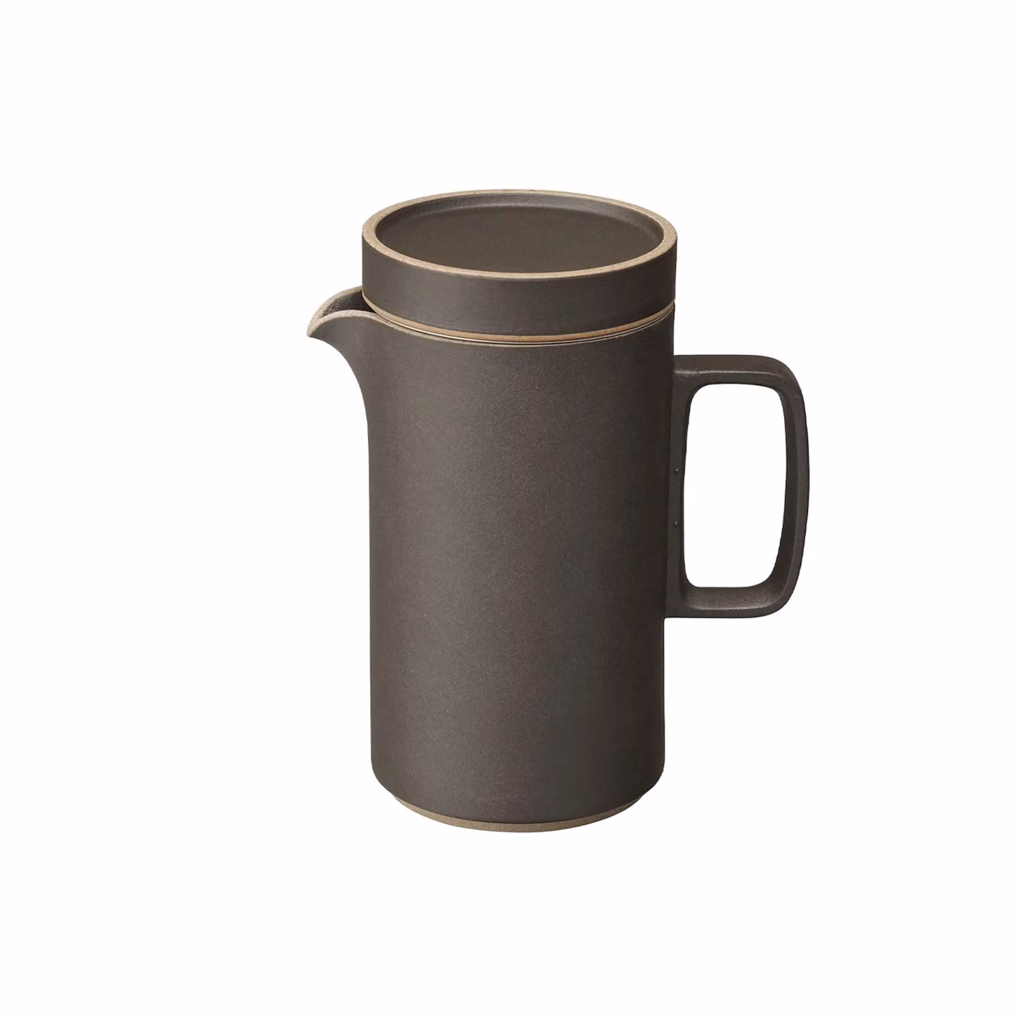 Hasami Porcelain Tall Teapot with Infuser in Black