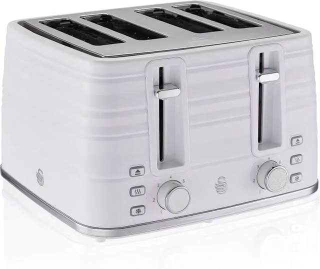 Swan Symphony 4 Slice Toaster in White