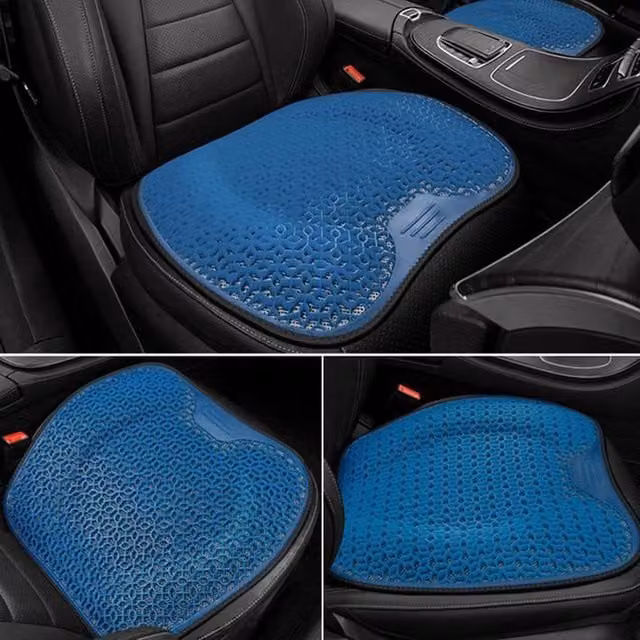 Quipulse Honeycomb Breathable Cooling Gel Seat Cushion in Blue – 1