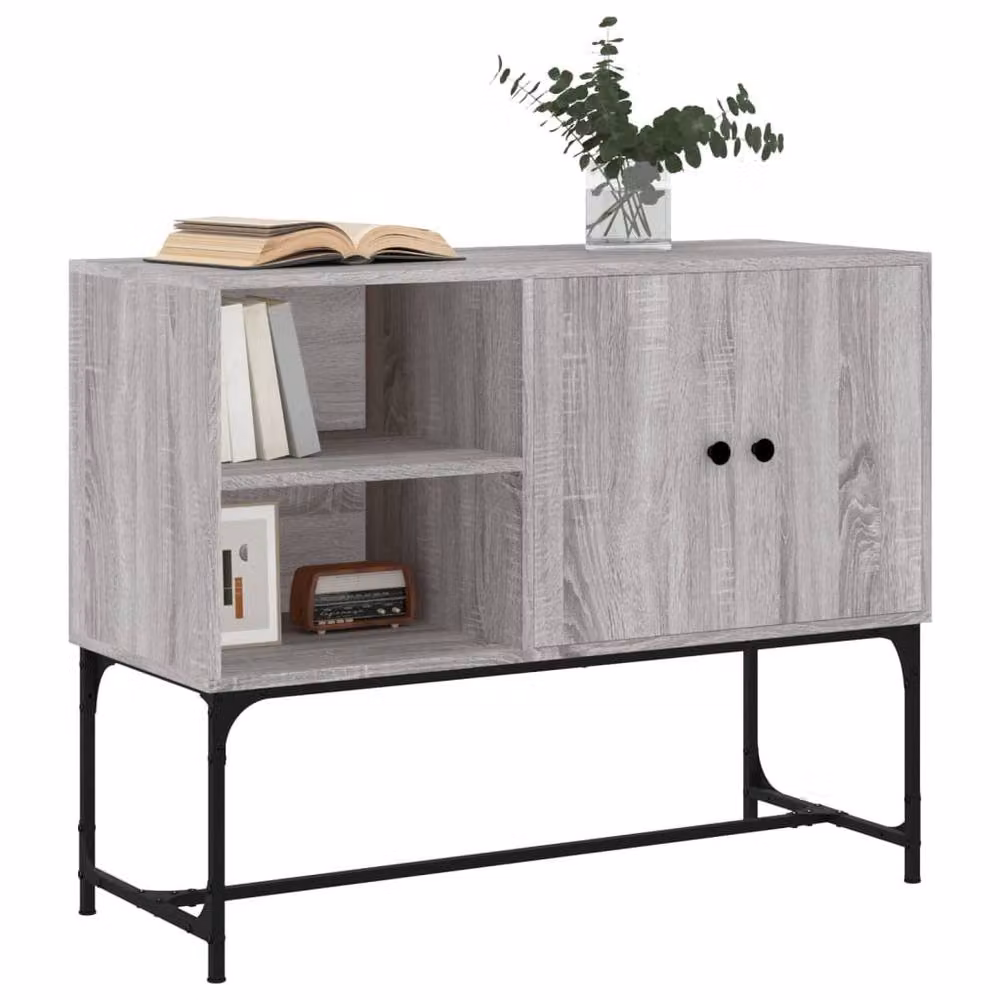 Berkfield Home Grey Sonoma Sideboard in Engineered Wood W/D/H: 100 x 40 x 79.5 cm – 3