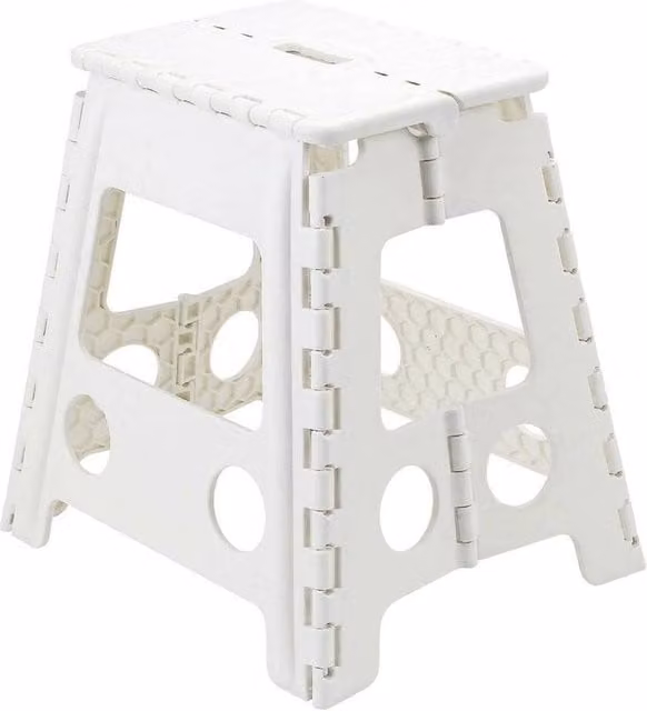 PAWNORA Multi-Purpose Foldable Step Stool in White