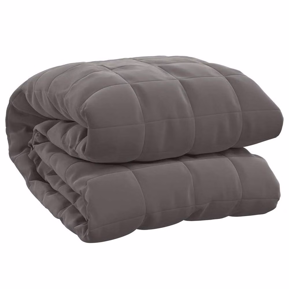 Berkfield Home Grey Weighted Blanket with Glass Beads, W: 150 cm, L: 200 cm, 11 kg – 3