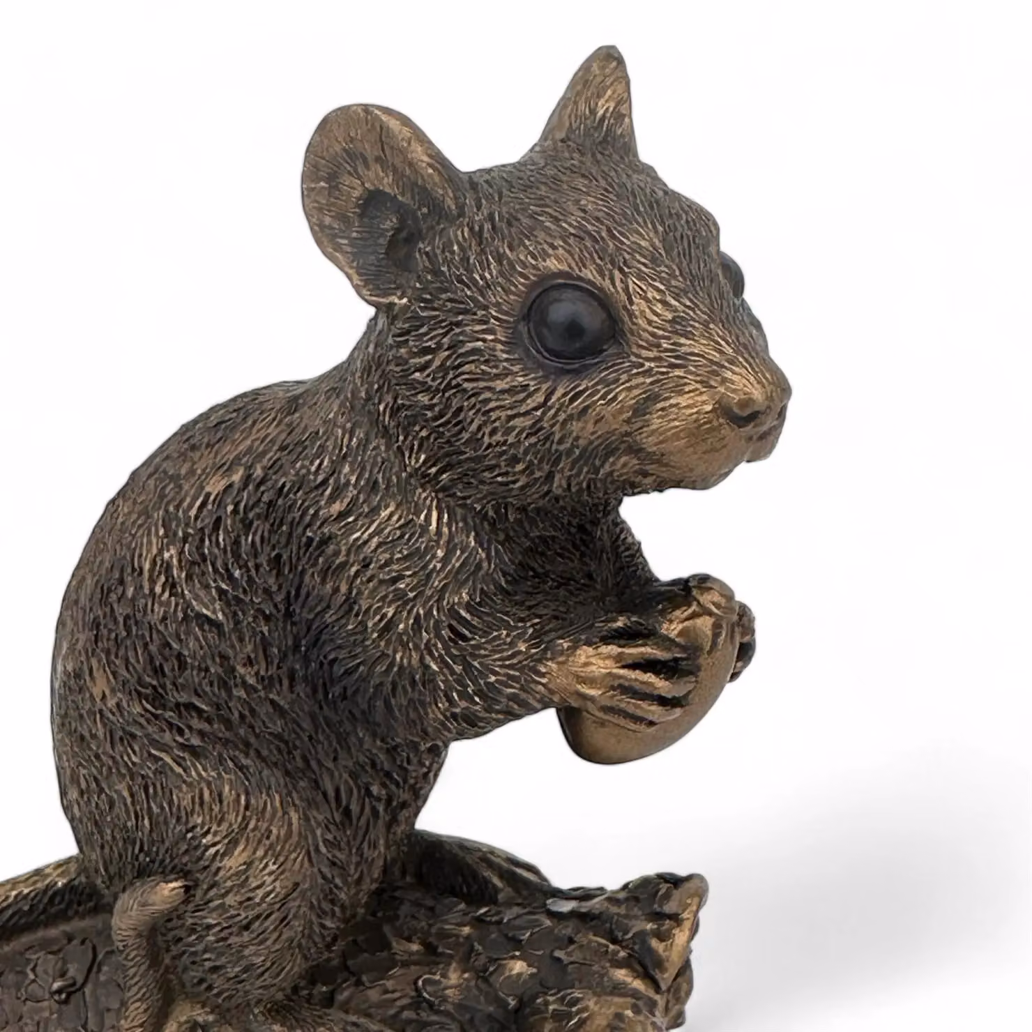 Leonardo Reflections Bronzed Range Animal Crackers Mouse with Acorn Figurine in Bronze – 2