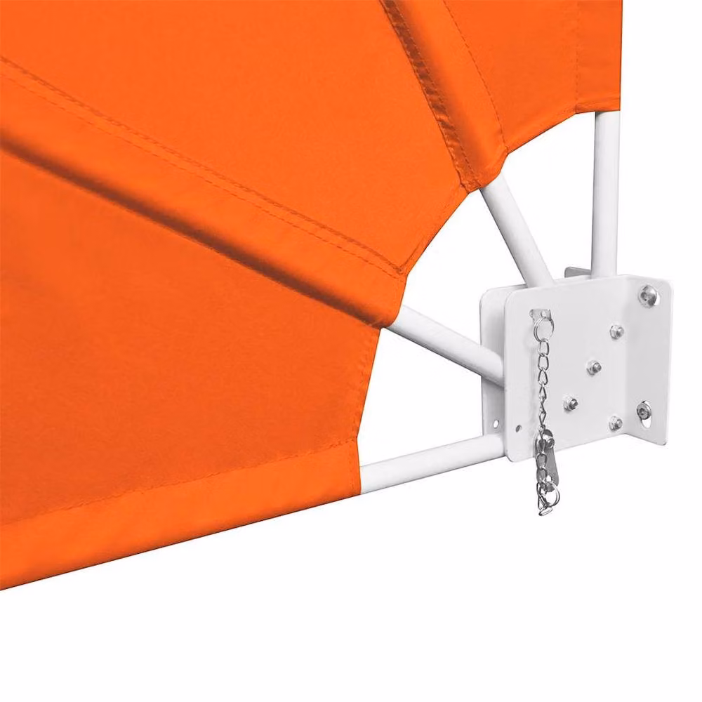 Berkfield Home Collapsible Balcony Side Awning in Orange, W/H: 240 x 160 cm – 3
