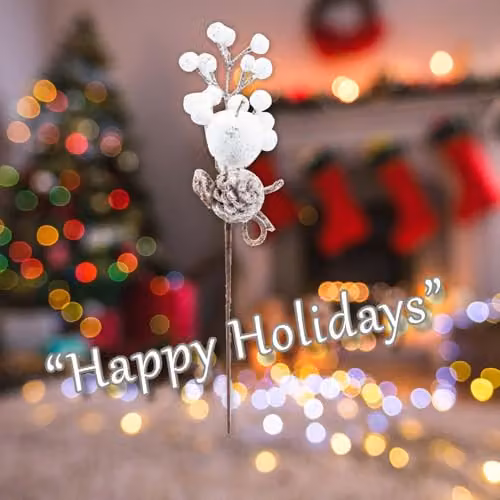 VFM e-Store White Christmas Party Decoration, 32 cm – 4