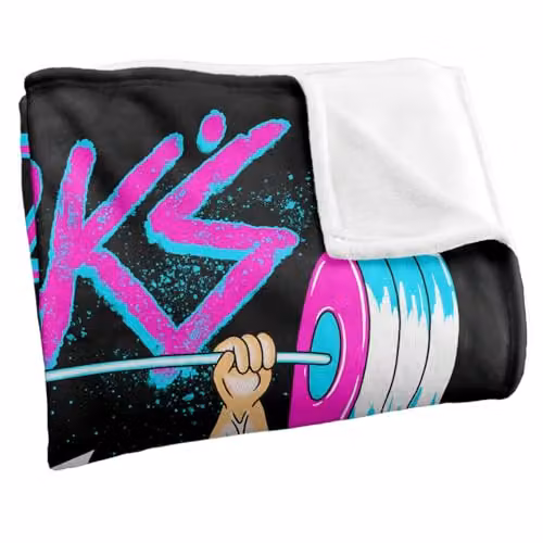 Warner Bros. Rick and Morty Rick's Gym Silky Touch Super Soft Fleece Throw Blanket, Multicolour, W: 127.0 cm, D: 152.4 cm, H: 1.0 cm – 2