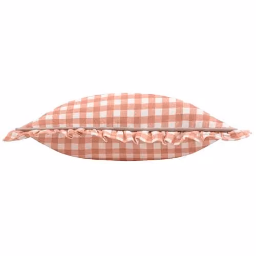 Riva Home Maude Gingham Pink Cotton Piped Cushion, 45 x 45 cm – 2