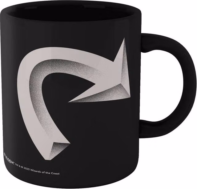 Magic: The Gathering Tap Symbol Ceramic Mug, Black, 300ml