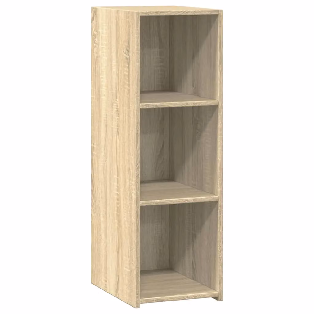 Berkfield Home Sonoma Oak Sideboard in Brown and Beige, W/D/H: 30 x 41 x 93 cm
