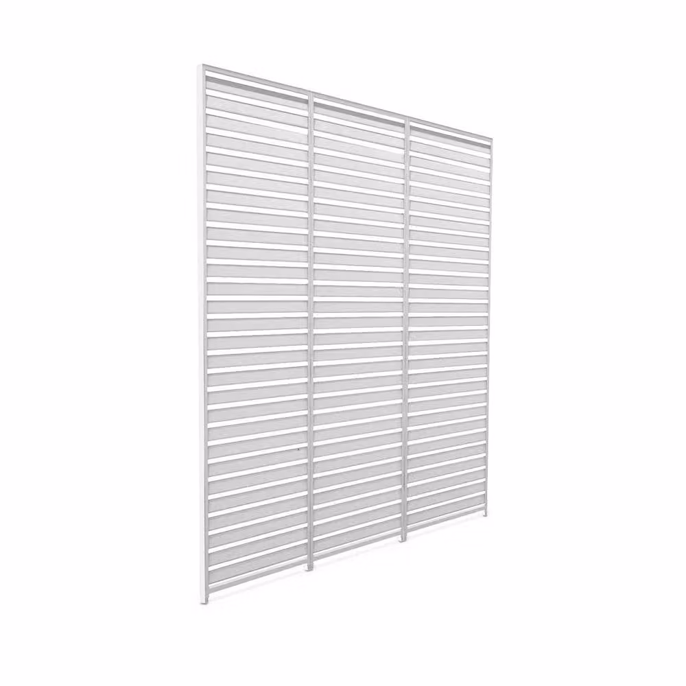 sweeek Set of 3 White Aluminium Louvres, 100cm, for Triomphe Bioclimatic Pergola V2 3x3m and 3x4m – 2