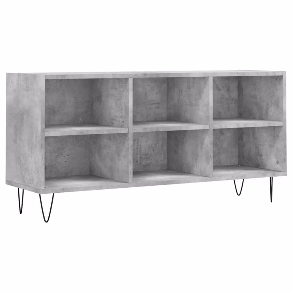 Berkfield Home Industrial TV Cabinet in Concrete Grey, W/D/H: 103.5 x 30 x 50 cm – 2