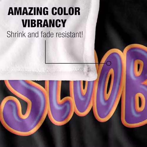Warner Bros. Scooby Doo Logo Silky Touch Super Soft Fleece Throw Blanket, Multicolour, W: 91.44 cm x H: 147 cm – 3