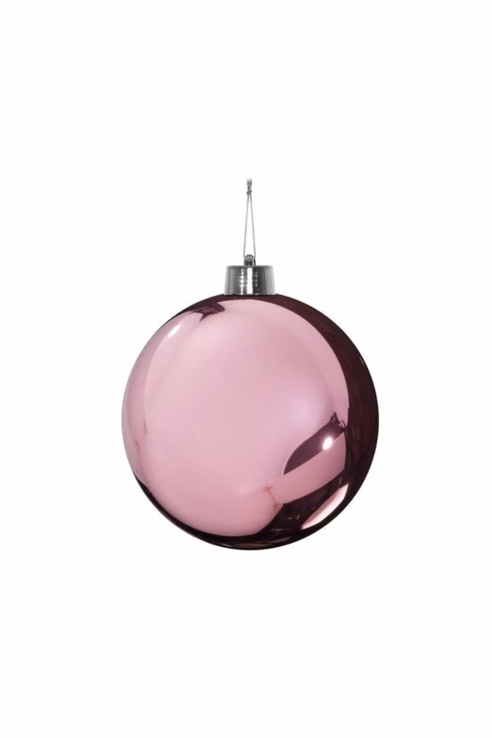KDMD Pink Shiny Shatterproof Christmas Bauble, 15 cm – 2