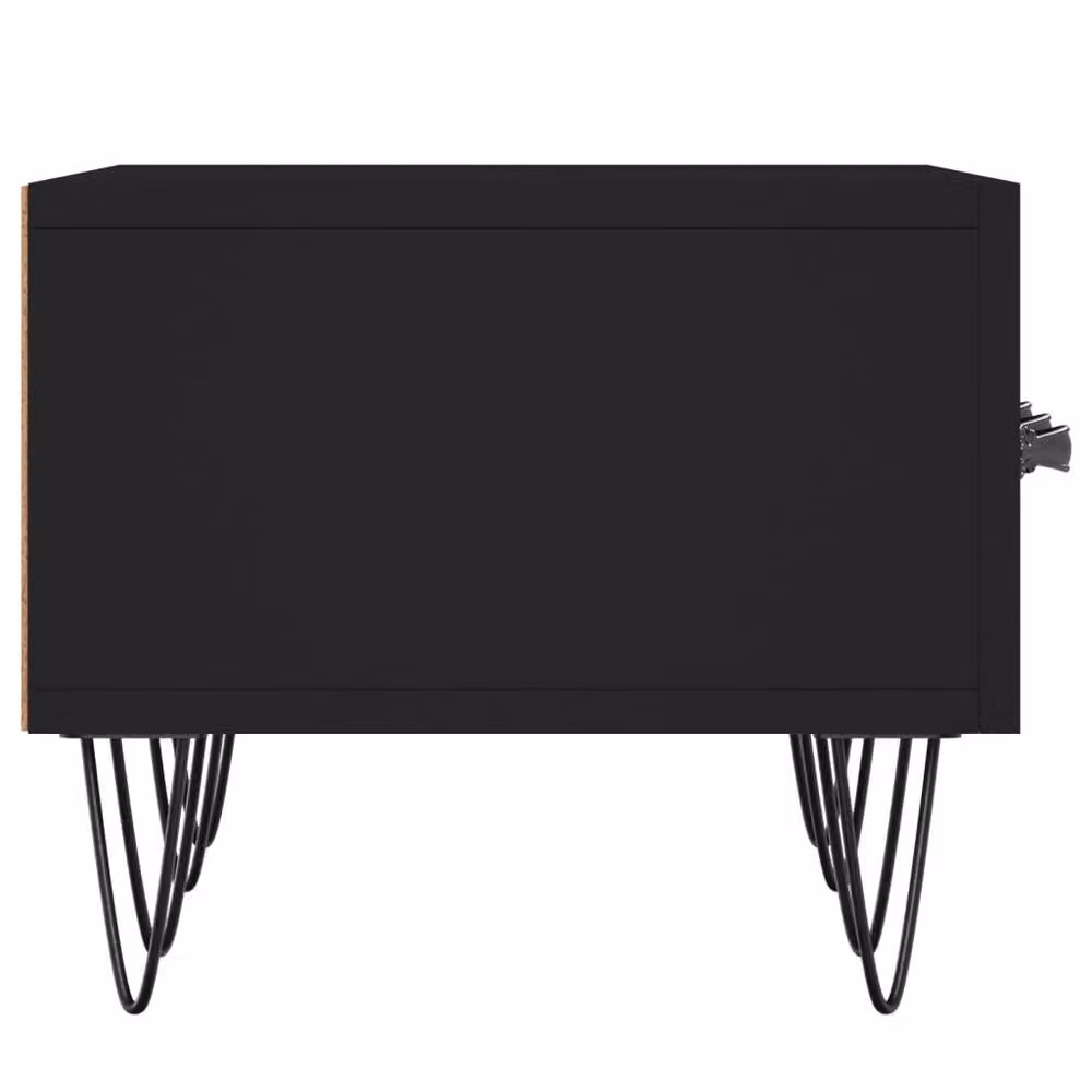 Berkfield Home Black Matt TV Cabinet in MDF and Metal, W/D/H: 150 x 36 x 30 cm – 4