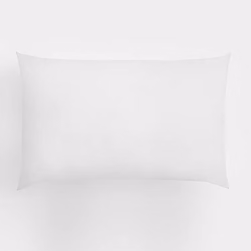 Highams 2 Pack Soft Polycotton Housewife Pillowcases with Envelope Closure, White, W/D/H: 50 x 75 cm