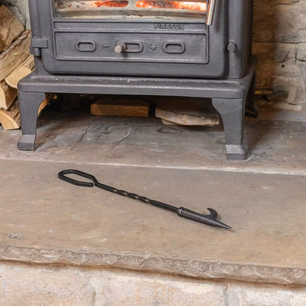 JVL Lomand Fireside Poker Fire Tool for Fireplace or Log Burner in Black – 2