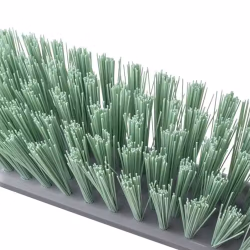 JVL Angled Sweeping Broom with Hard Bristles in Green and Grey – 3