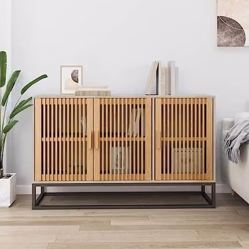 vidaXL Classic Sideboard in Brown, W/D/H: 105 x 30 x 65 cm – 2