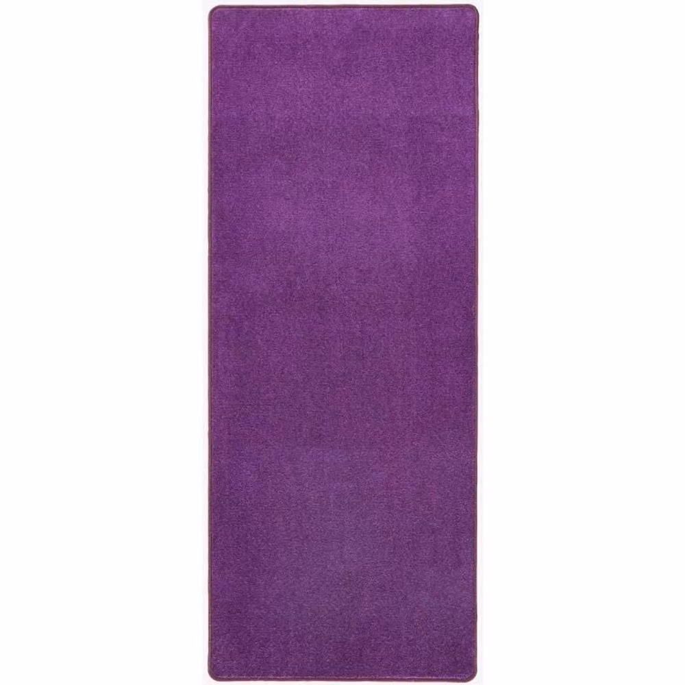 THE RUGS Uni Colours Modern Plain Purple Polypropylene Area Rug W: 80 cm, L: 300 cm – 4