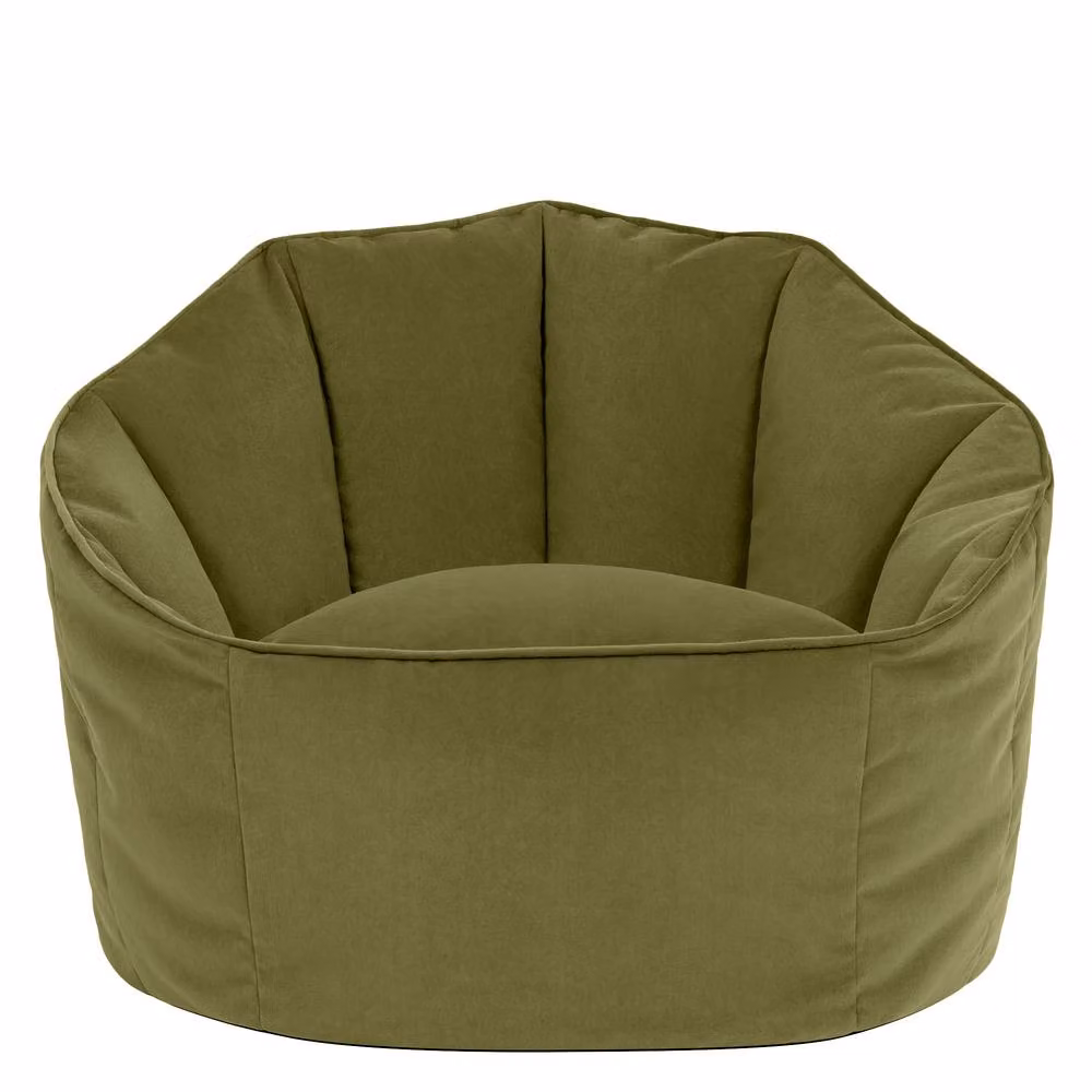 ICON Sirena Matt Velvet Bean Bag Accent Chair in Green – 2