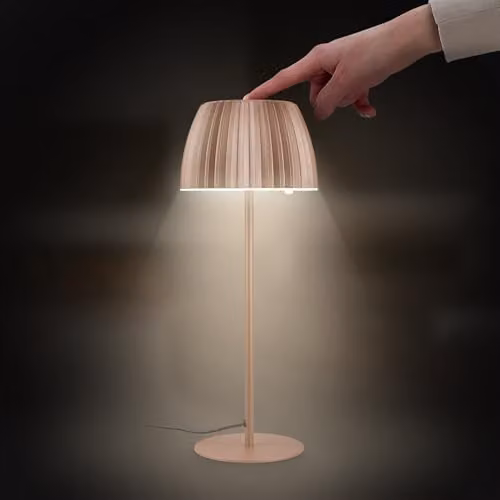 Briloner Brown LED Table Lamp with Touch Control, Dimmable Warm White Light, W/D/H: 14.3 x 14.3 x 36 cm – 6
