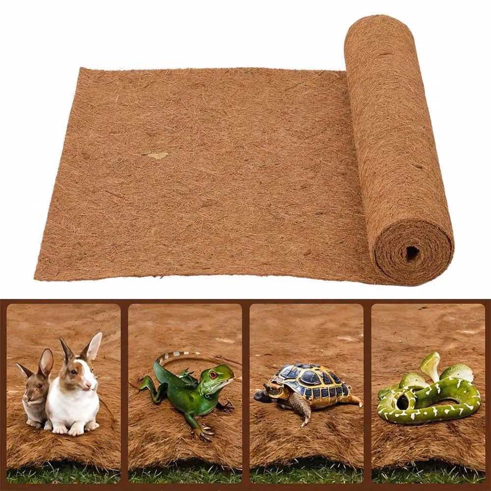 EONLION Brown Coco Plant Fiber Coconut Palm Mat, W/D: 100 x 100 cm – 3