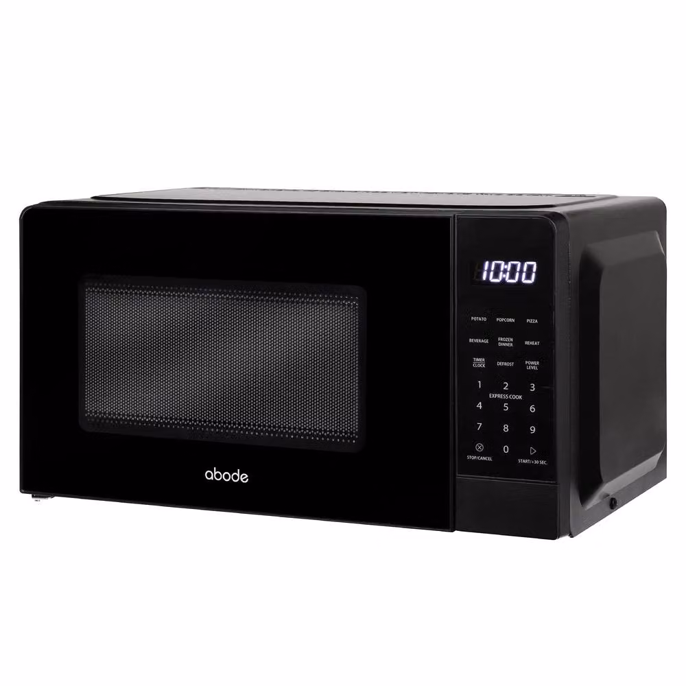 Abode AMT2012S/01 Touch Control Digital Solo Microwave, 20L, Black and Silver – 4